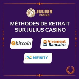 retirez vos gains via julius casino